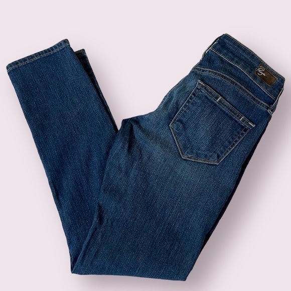 PAIGE Denim - Paige Roxie Crop Skinny Medium Wash Denim Jeans 24